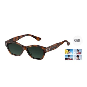 HELEN KELLER Plate Frame Irregular Shape Sunglasses Unisex