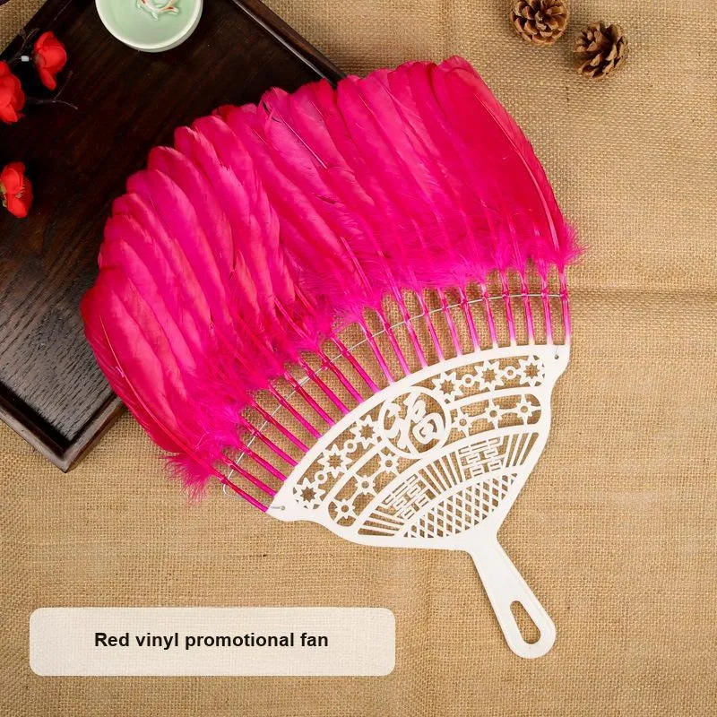 JINGDI Feather Classical Style Fan-17