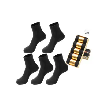 AFISH Mid Calf Socks All Season All Men's 5 Pack Gift Box Set