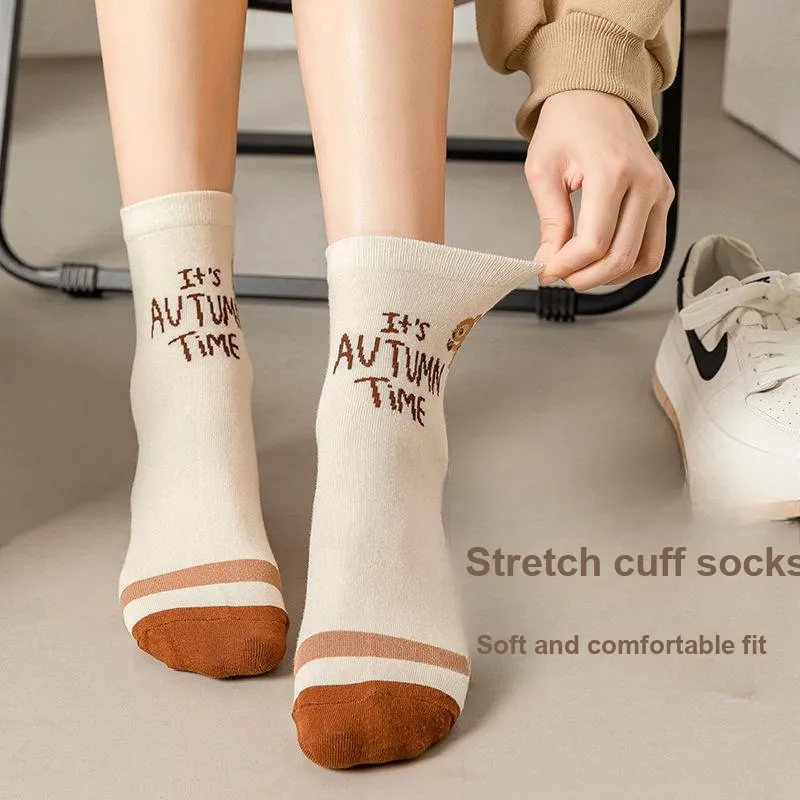 Gentle Welcome Mid Calf Socks Women's 5 Pack-2