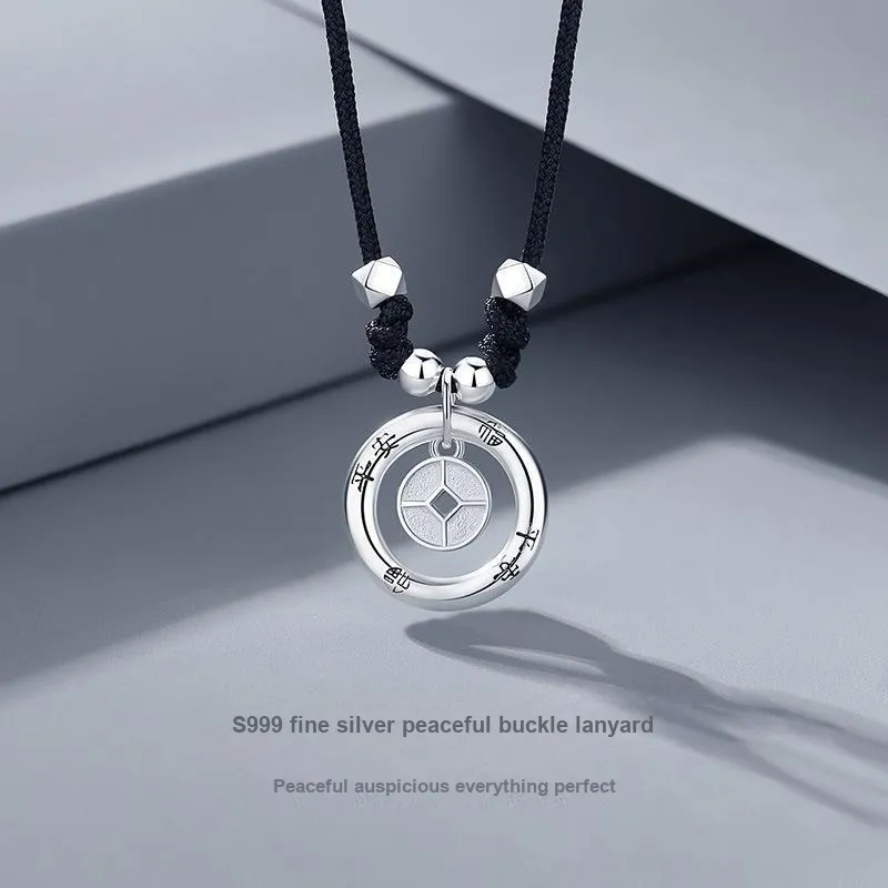 MOVER 999 Fine Silver Necklaces Unisex-2