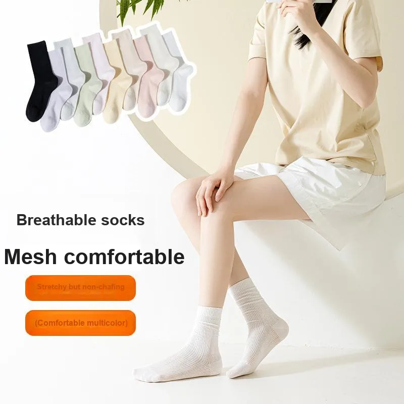 XIA.WA.ZHI.XIU Mid Calf Socks Women's Box 4 Pack-41
