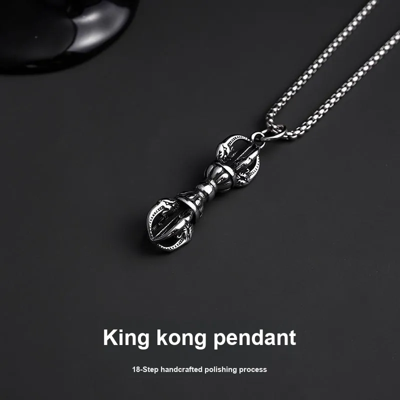 FOREVER MELODY Titanium Steel Necklaces Men's-2