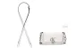 [Leather Strap]White Crossbody Adjustable 90-120cm