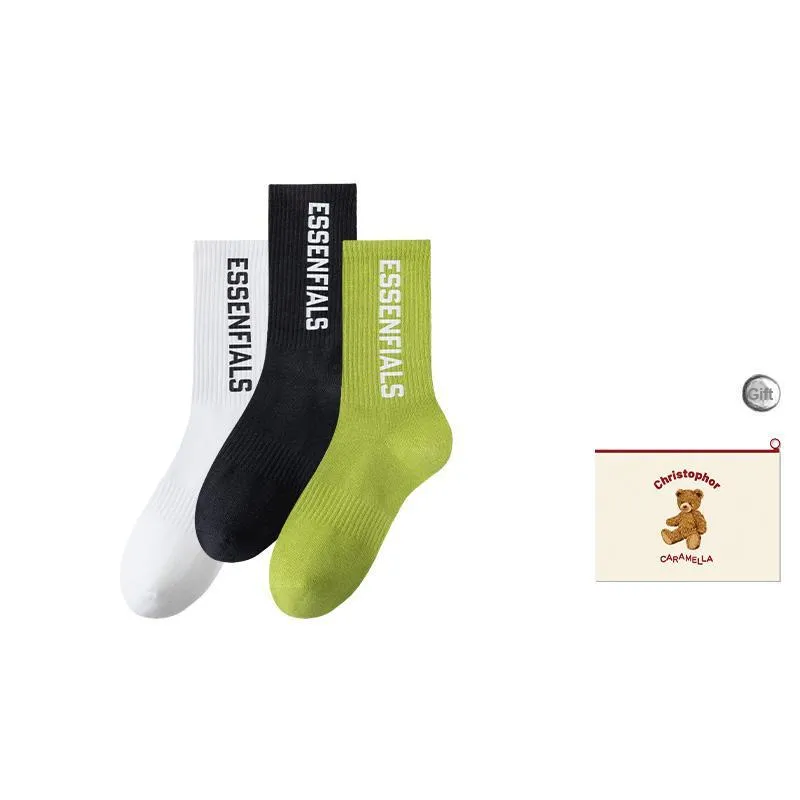 Caramella Mid Calf Socks Unisex Shopping Bag Combo-10