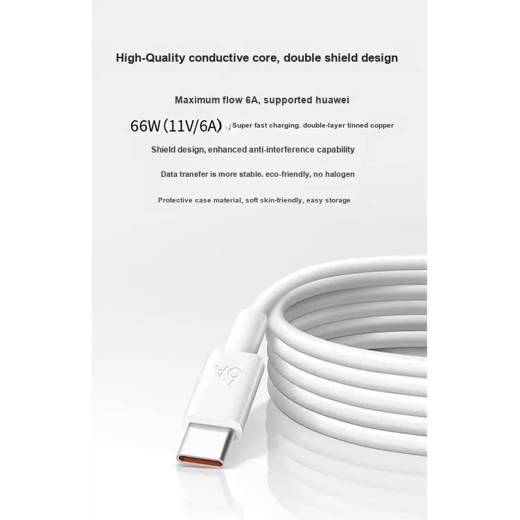 HUAWEI 6A 1.8m Type C To Type C Charging Cable Cables-1