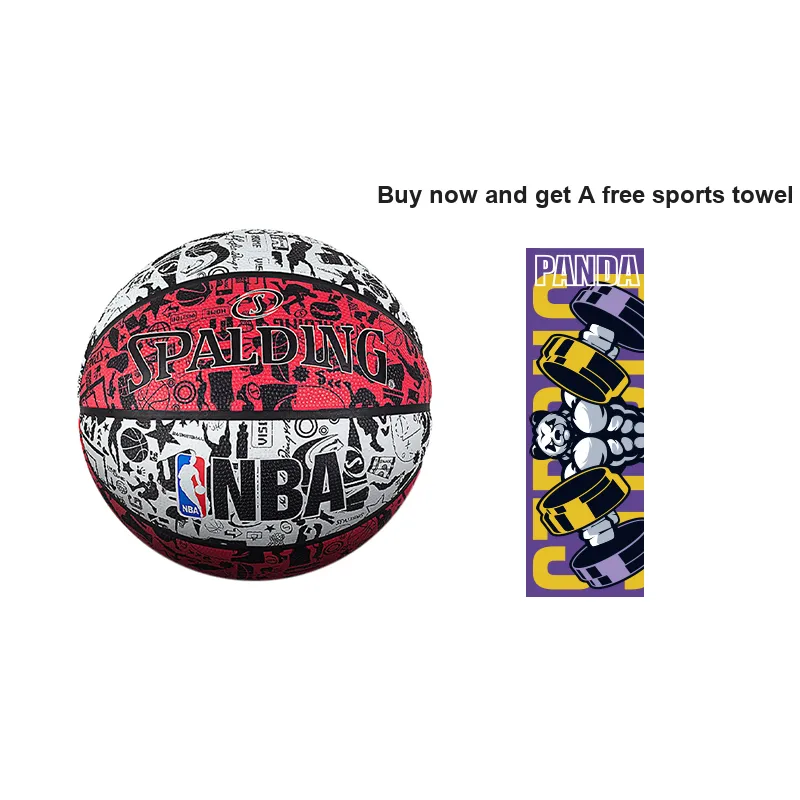 SPALDING Graffiti Rubber Basketball Red Size 7 Training Unisex-9