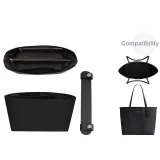 City33 (Black Brown) Black Liner+Shoulder Strap Pad[Pressure-Relief Two-Piece Set]