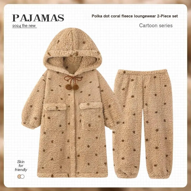 O'MESIK Pajama Set Women's Brown-1