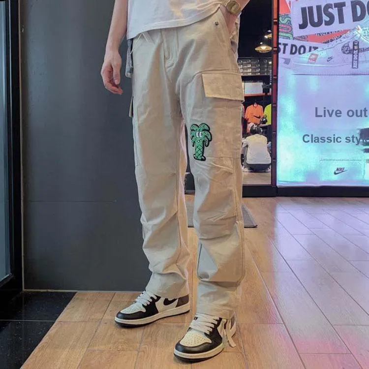 LiNing Skateboard Casual Pants Fall Unisex Khaki-5