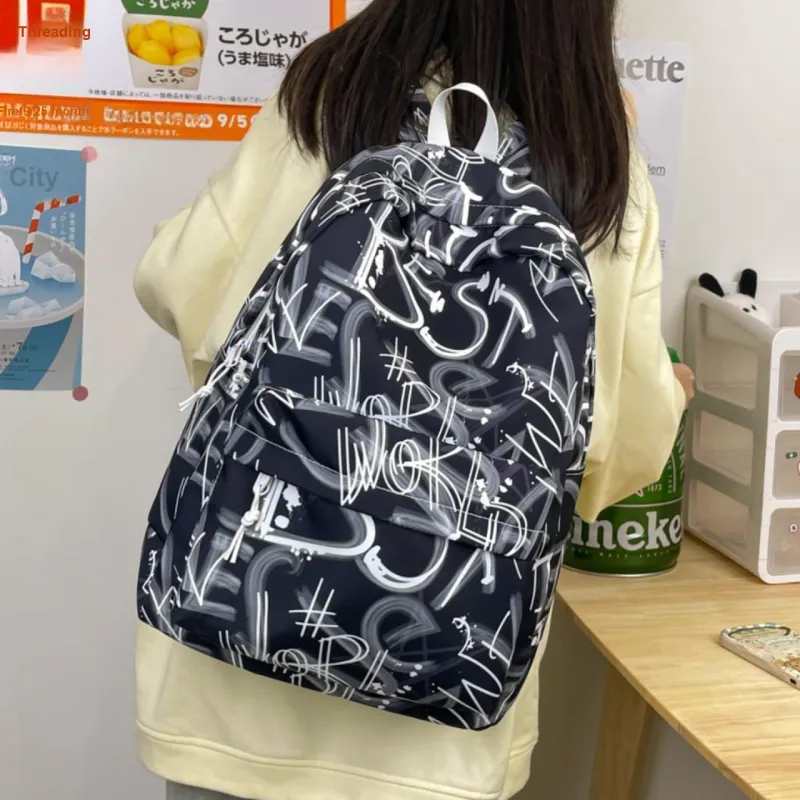LEXI Nylon Backpack Unisex Multicolor-19