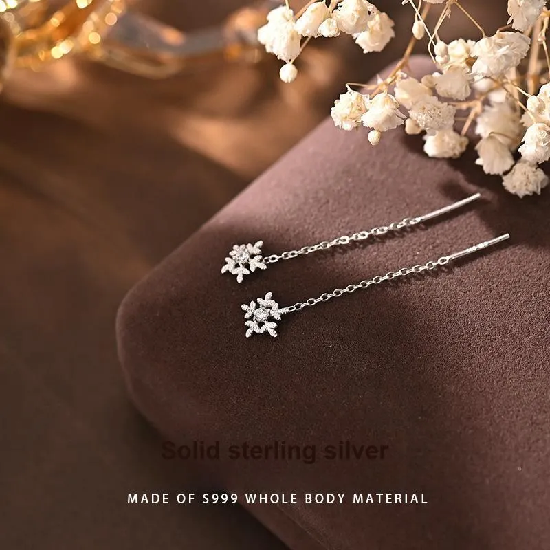QUIET LOVE 999 Fine Silver Earrings Women's-1