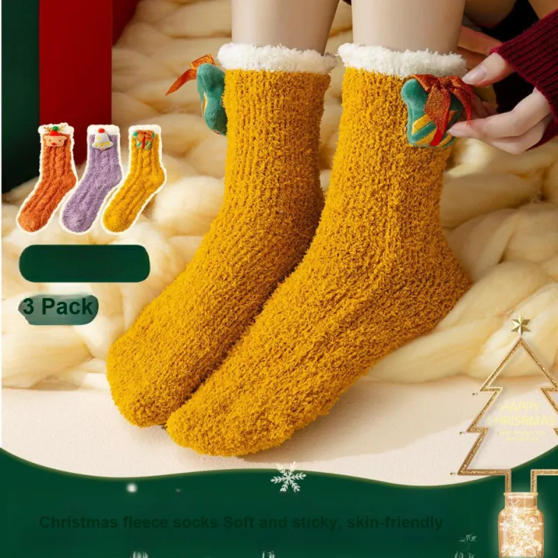 Yalu Mid Calf Socks Women's 3 Pack-10