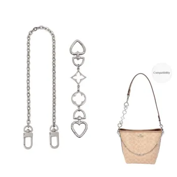 Gloya Metal Bag Shoulder Strap Women's Silver