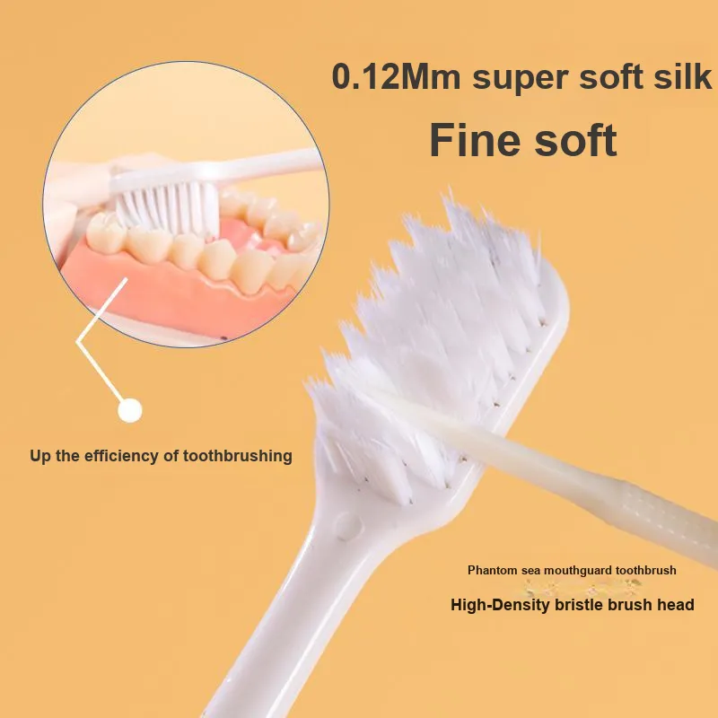 Dr. Tooth Phantom Sea Mouthguard, Flat Hole Design, Soft Bristles Toothbrushes Cleaning Gum Protection 2 Pcs-3