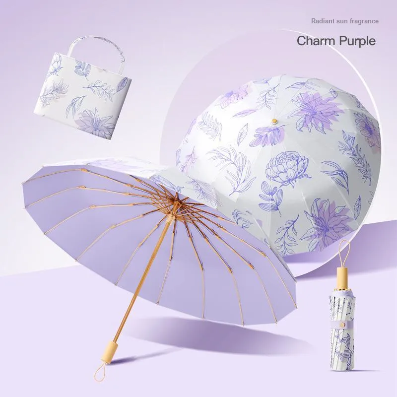 Imono Tall Wind Resistant Sunny And Rainy Dual Use Umbrella-5