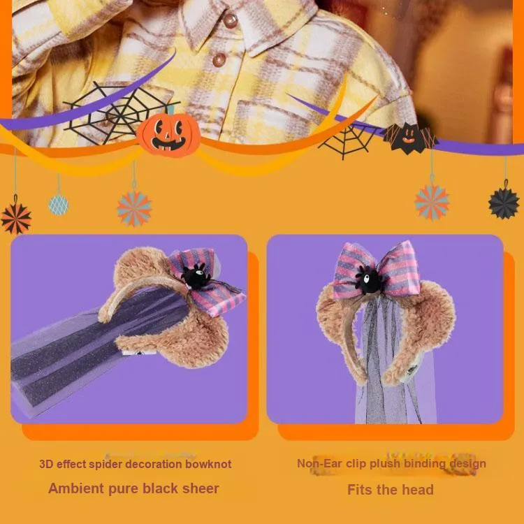 Disney ShellieMay 2023 Halloween Duffy And Friends Collection Headband Doll Products-1
