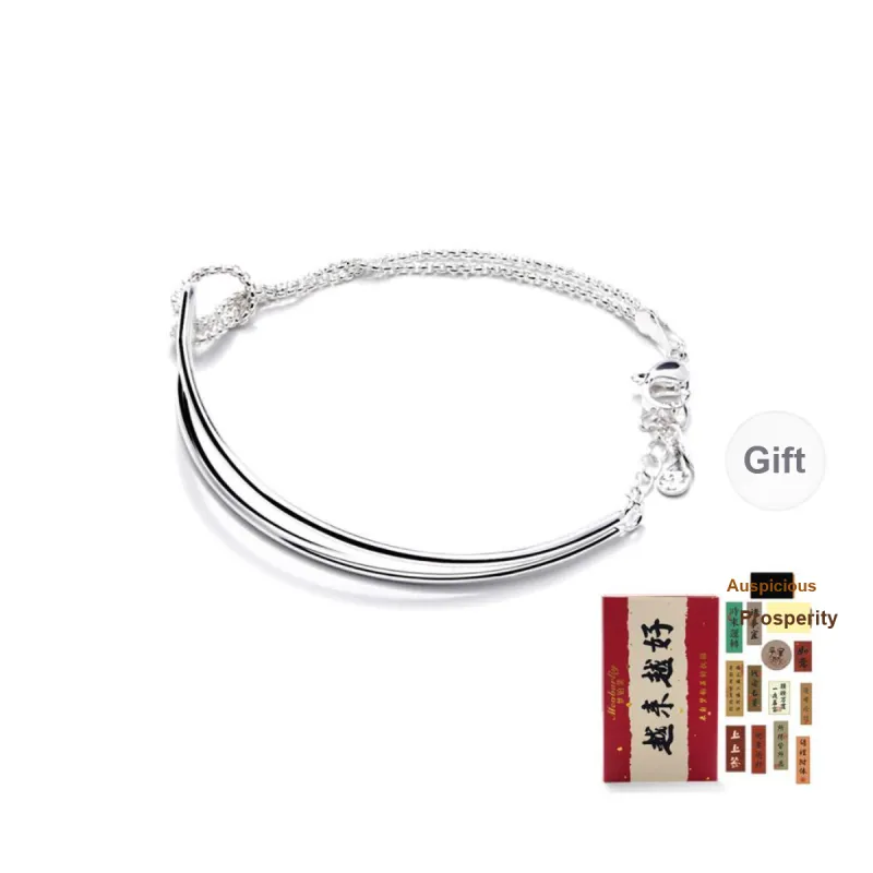 MEOBURLIY S925 Silver Bracelets Women's-0