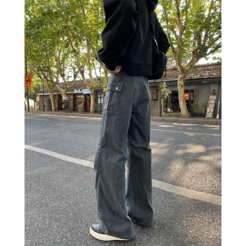 PAINT STAIN Workwear Style Pants Unisex-16