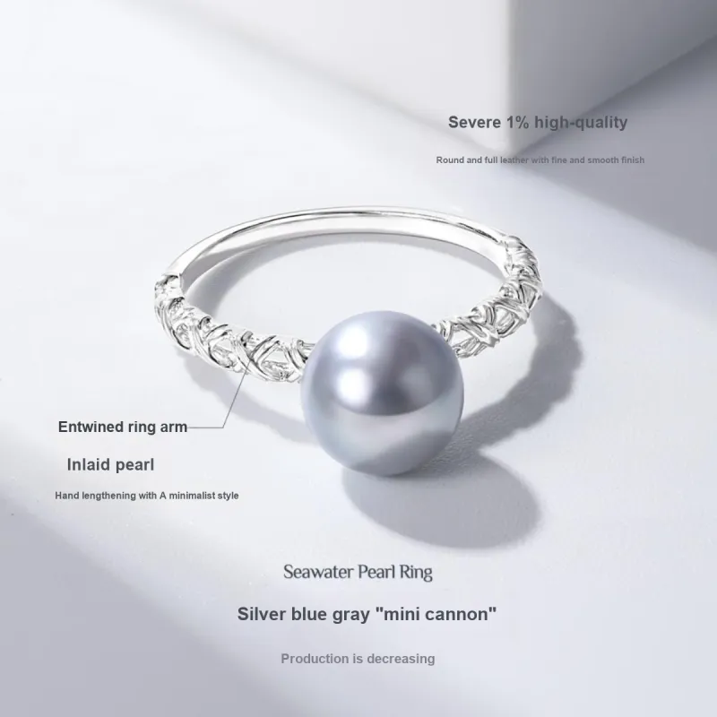 IL&CO. Pearl Rings Women's-2