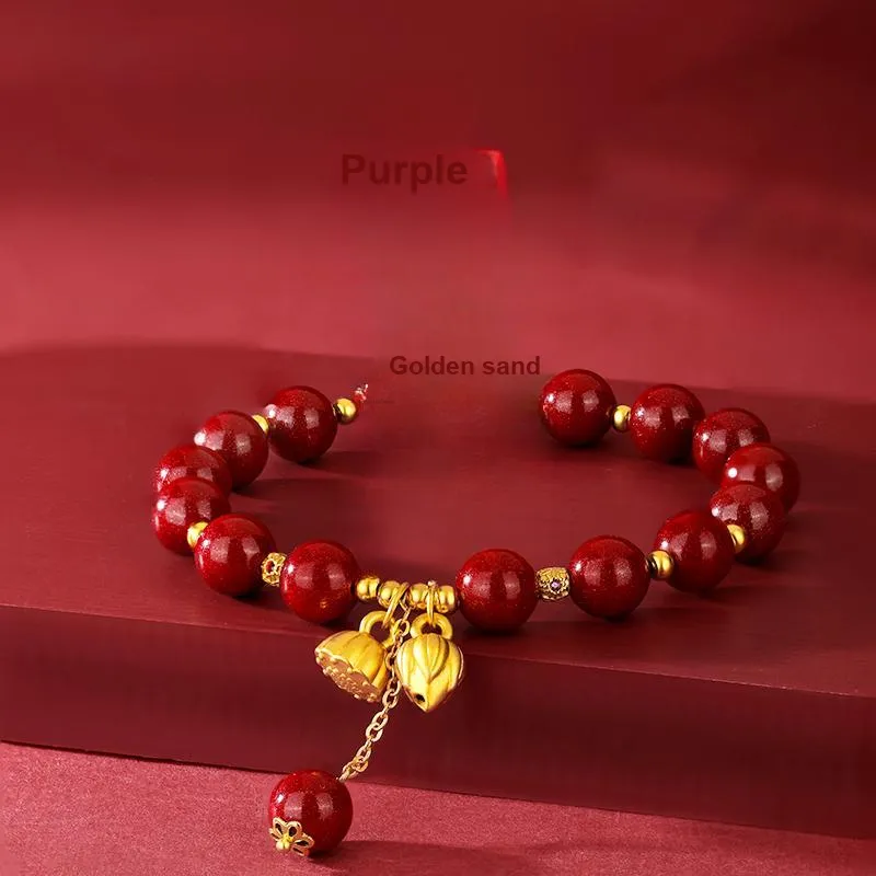 JINLIUFUJIXIANG Cinnabar Bracelets Unisex-1