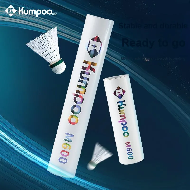 KUMPOO M600 6 Pack Nylon Competition Training Shuttlecocks-3