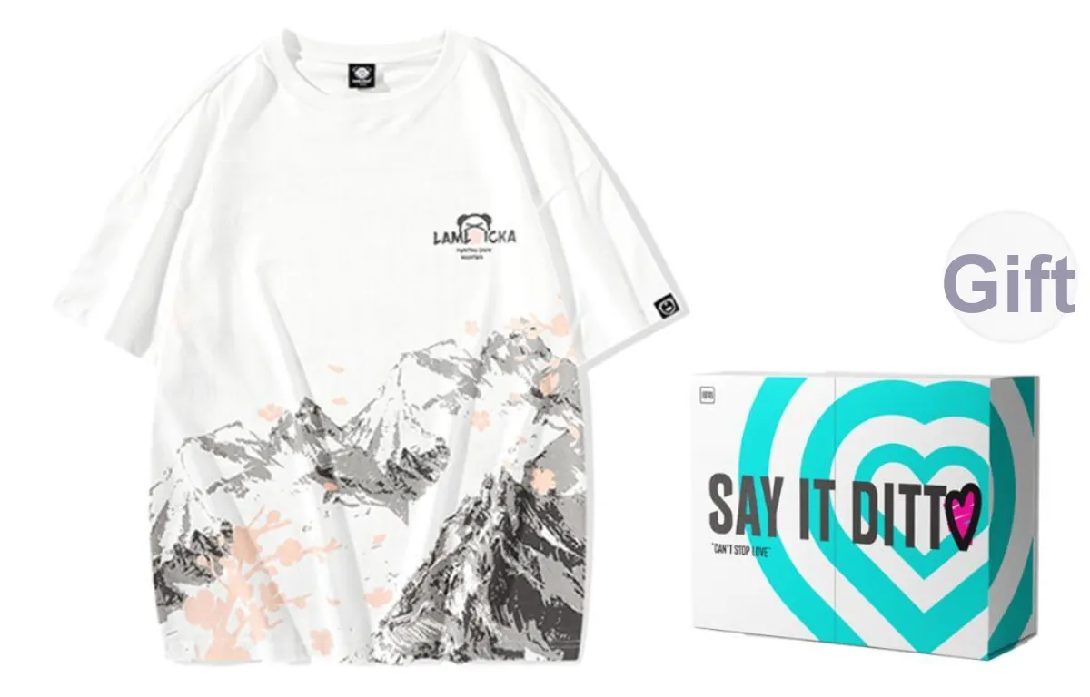 LAMLICKA T Shirt Gift Box Set Unisex White