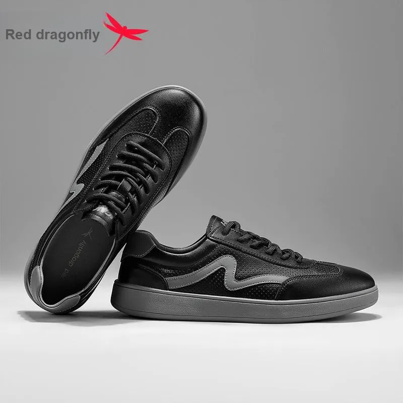 RED DRAGONFLY Low Top Skateboard Shoes Men's-4