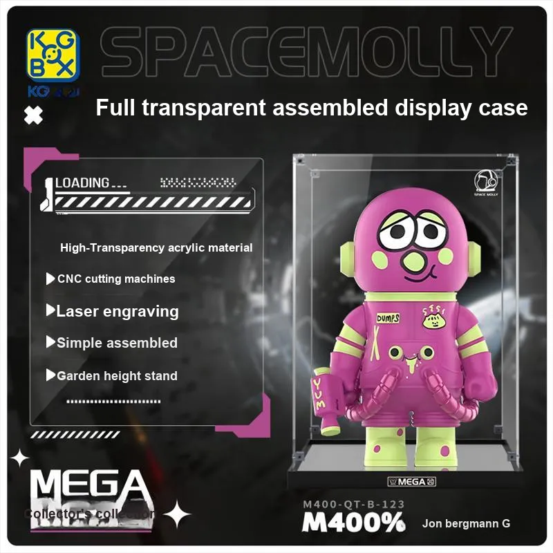 KGBOX Compatibility POPMART Molly Jon Bergman DUMPS400% Model Accessories-3
