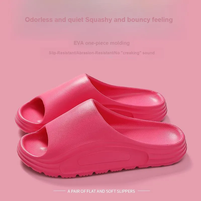 Foot Recreation Summer Home Indoor Bathroom Bathing Slip Resistant Quiet Slippers, Home Slippers, Unisex-16