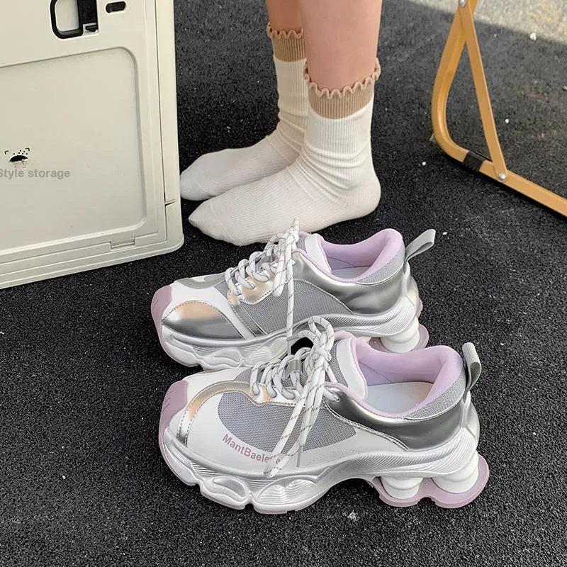 The Mystery Of Glamour Low Top Chunky Sneakers Women's-5