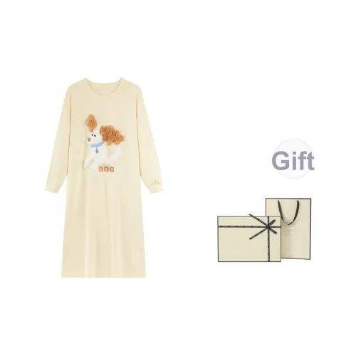 ЮЙЧЖАОЛИНЬ Ночная сорочка Осенний и Зимний Женская