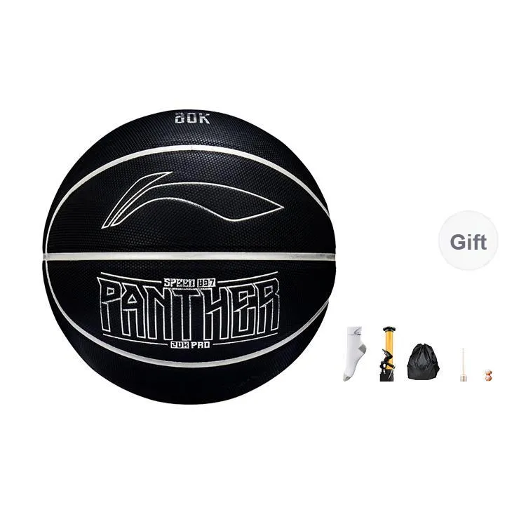 LiNing PU Basketball Black Size 7 Ball Training Unisex-0