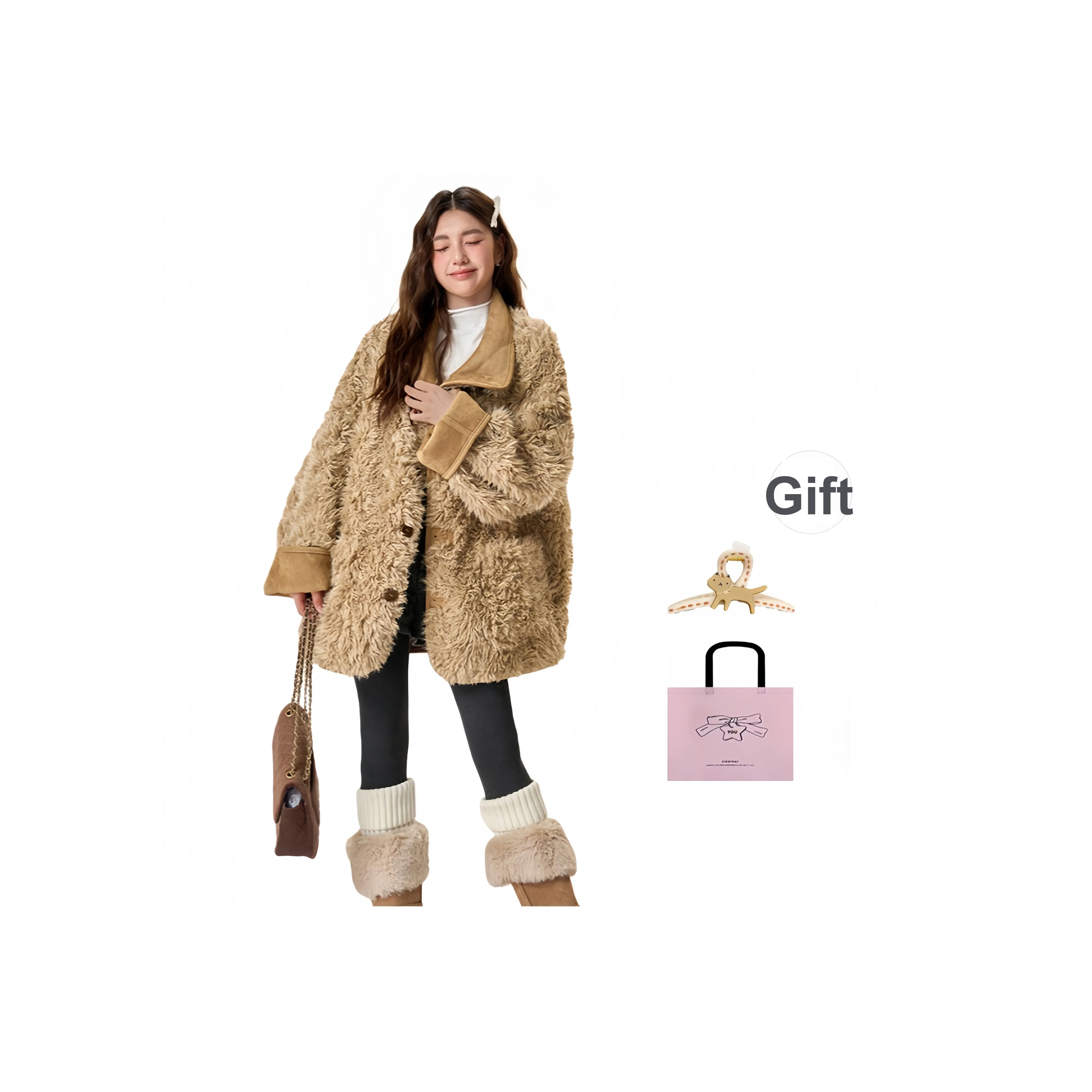 EVPGB Хаки Женское Пальто