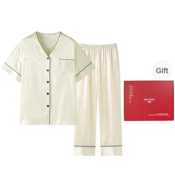 MEITENG Pajama Set Gift Box Set Women's Ecru
