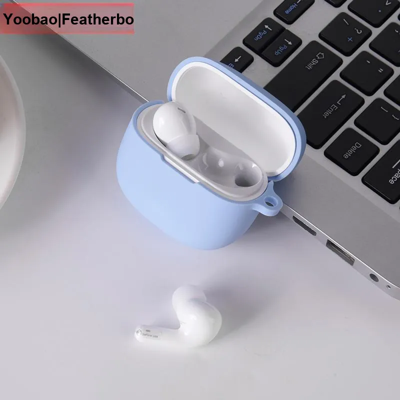 Yoobao Compatibility Red Beige Buds6 Lite Silicone Protective Cover Liquid Headphone Set-10