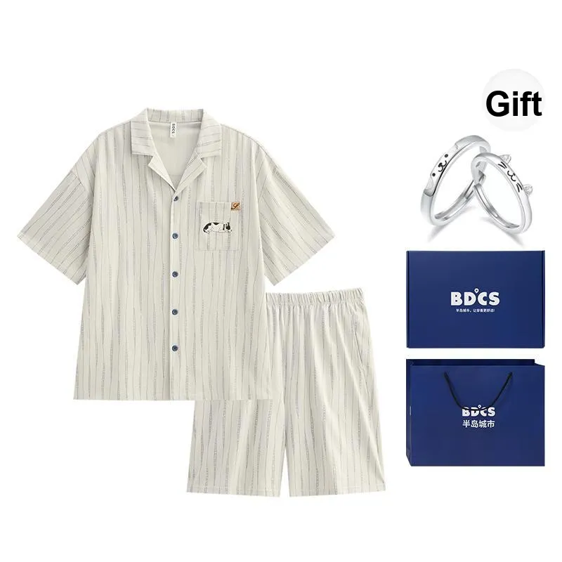 Peninsula City Pajama Set Men's Gift Box Set-16