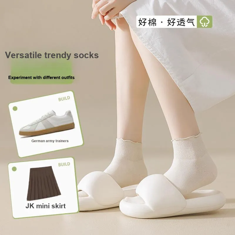 XIA.WA.ZHI.XIU Ankle Socks Women's Box 4 Pack-17