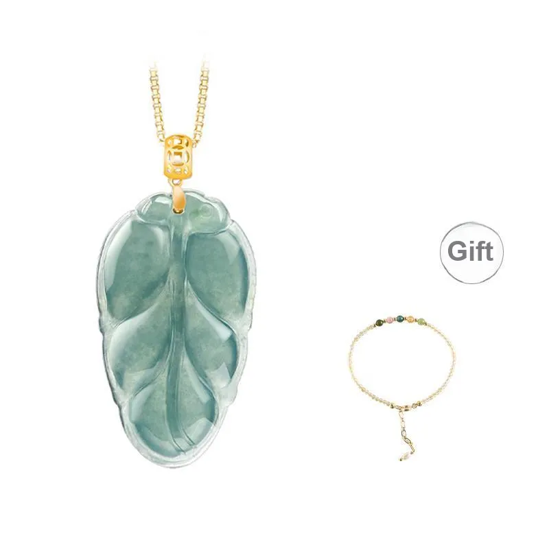 Long Fu Glutinous Jade 18K Gold Clasp Necklace, Festive Accessory Women's-8