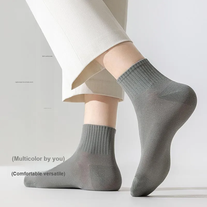 AOKANG Mid Calf Socks Men's 5 Pack-6