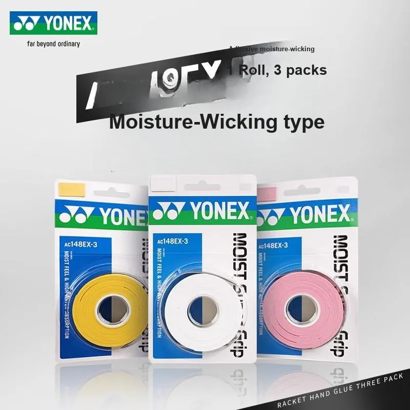 YONEX Badminton Grip Tape Polyurethane Badminton Net All Thin 3 Pack-23