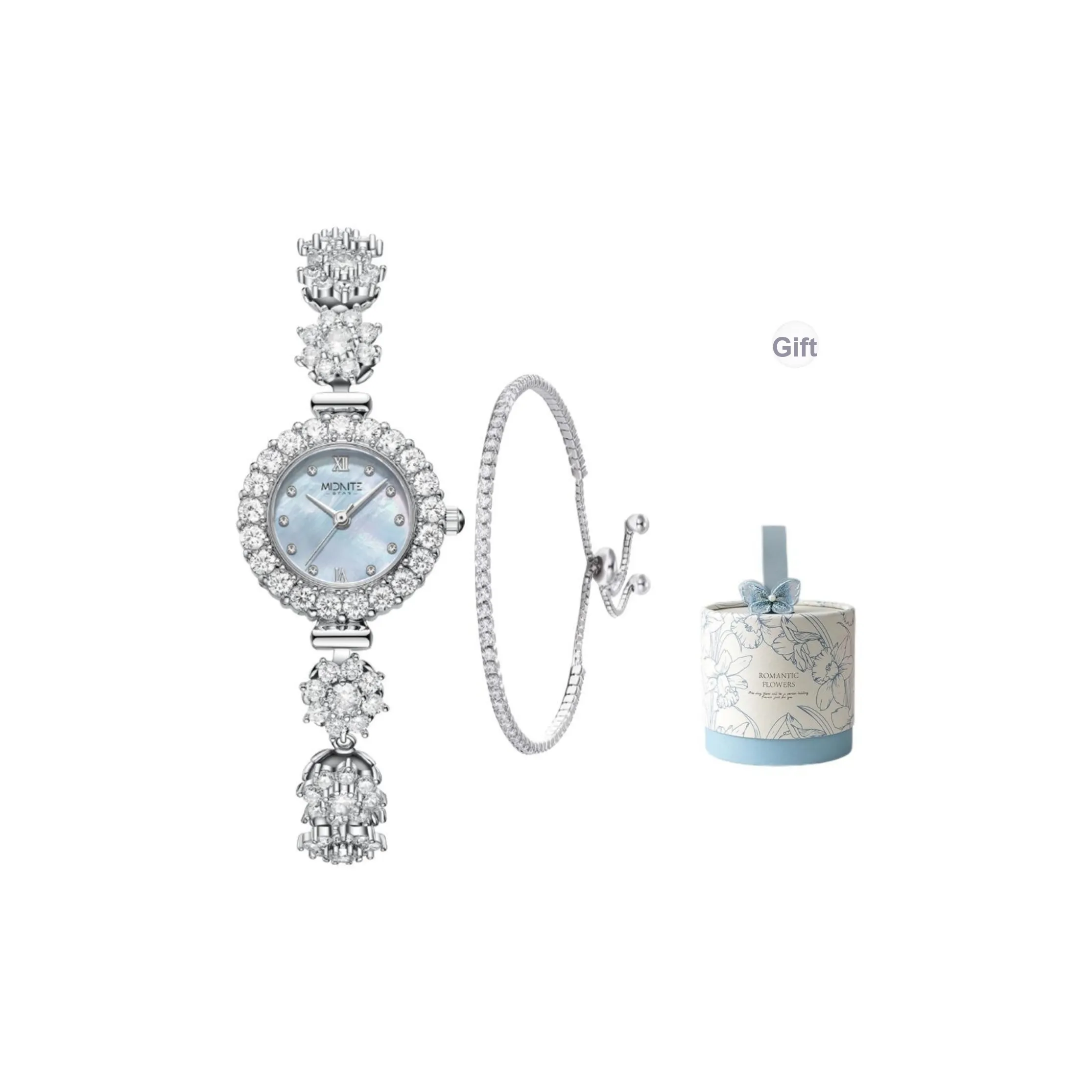 Midnite Star Midnight Stars Кварцевый механизм Часы Женские Жемчужная раковина Циферблат