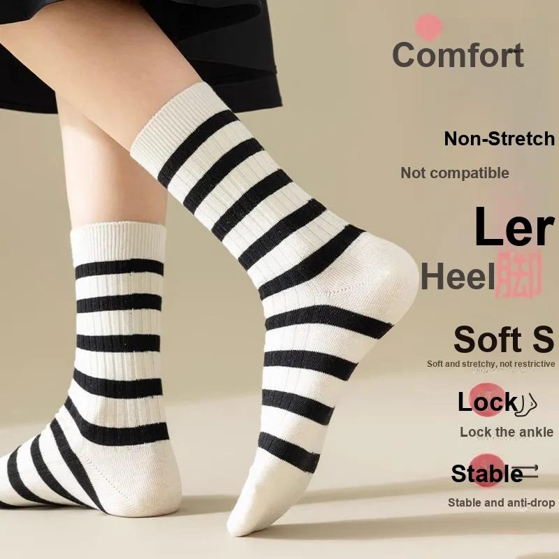 Mulong Family Mid Calf Socks Women's 5 Pack-5