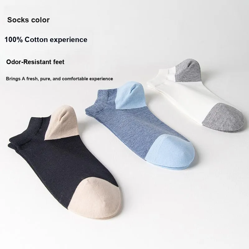MIIOW Ankle Socks Men's 3 Pack Mixed Color-1