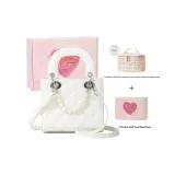 White Heartbeat Box+Chanel-Inspired Makeup Bag