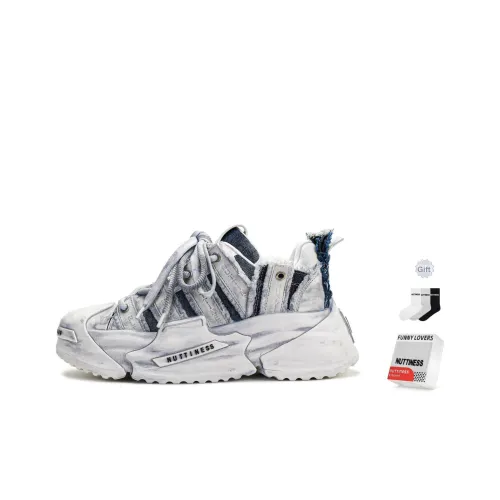 NUTTINESS Оригинальный дизайн Пыльная коллекция Низкий топ Повседневная обувь Унисекс Синий