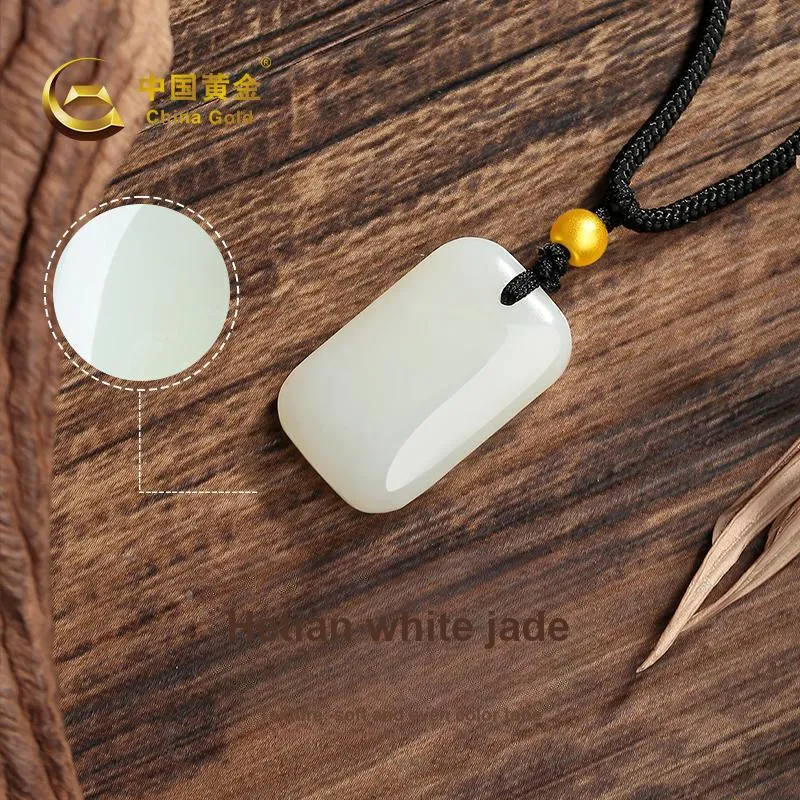 CHINA GOLD Necklaces White Jade/Pale Greenish White Jade Women's-2