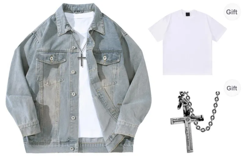 Lost N Forbidden X A.X.S.K Denim Jackets Unisex-3