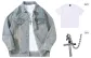 Light Blue (Includes Short-Sleeved Shirt+Box Necklace)