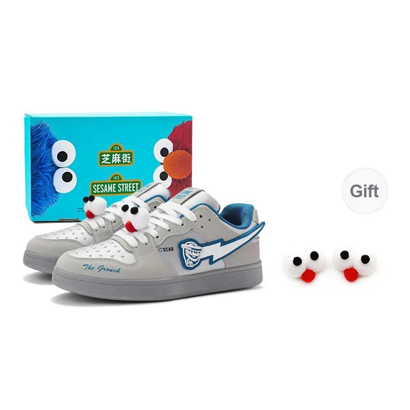 SESAME STREET Coverage Balance Abrasion Resistant Lightweight Breathable Slip Resistant Skateboard Shoes Unisex-8